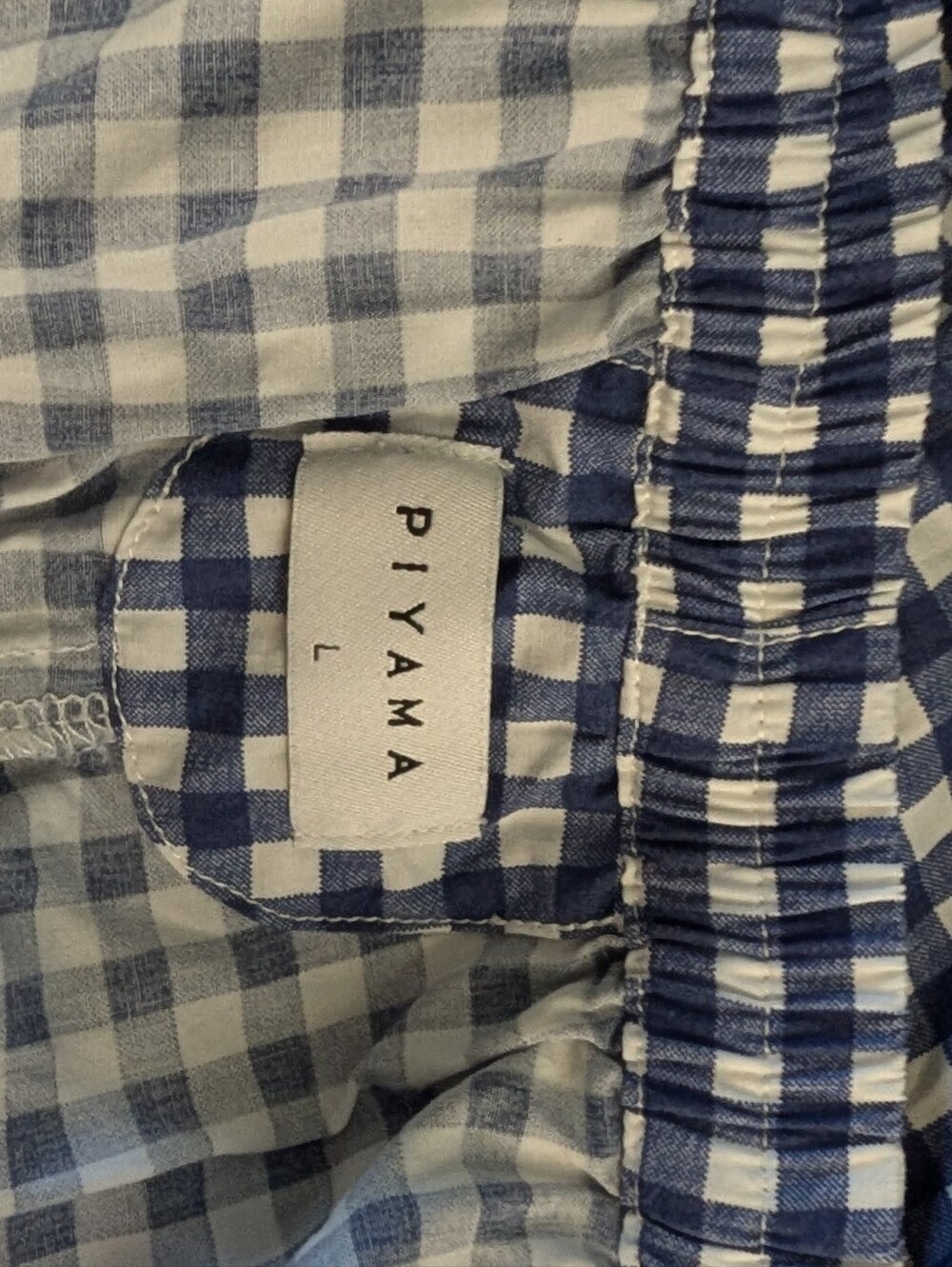 PIYAMA GINGHAM SLEEP SET - Picture 2 of 4